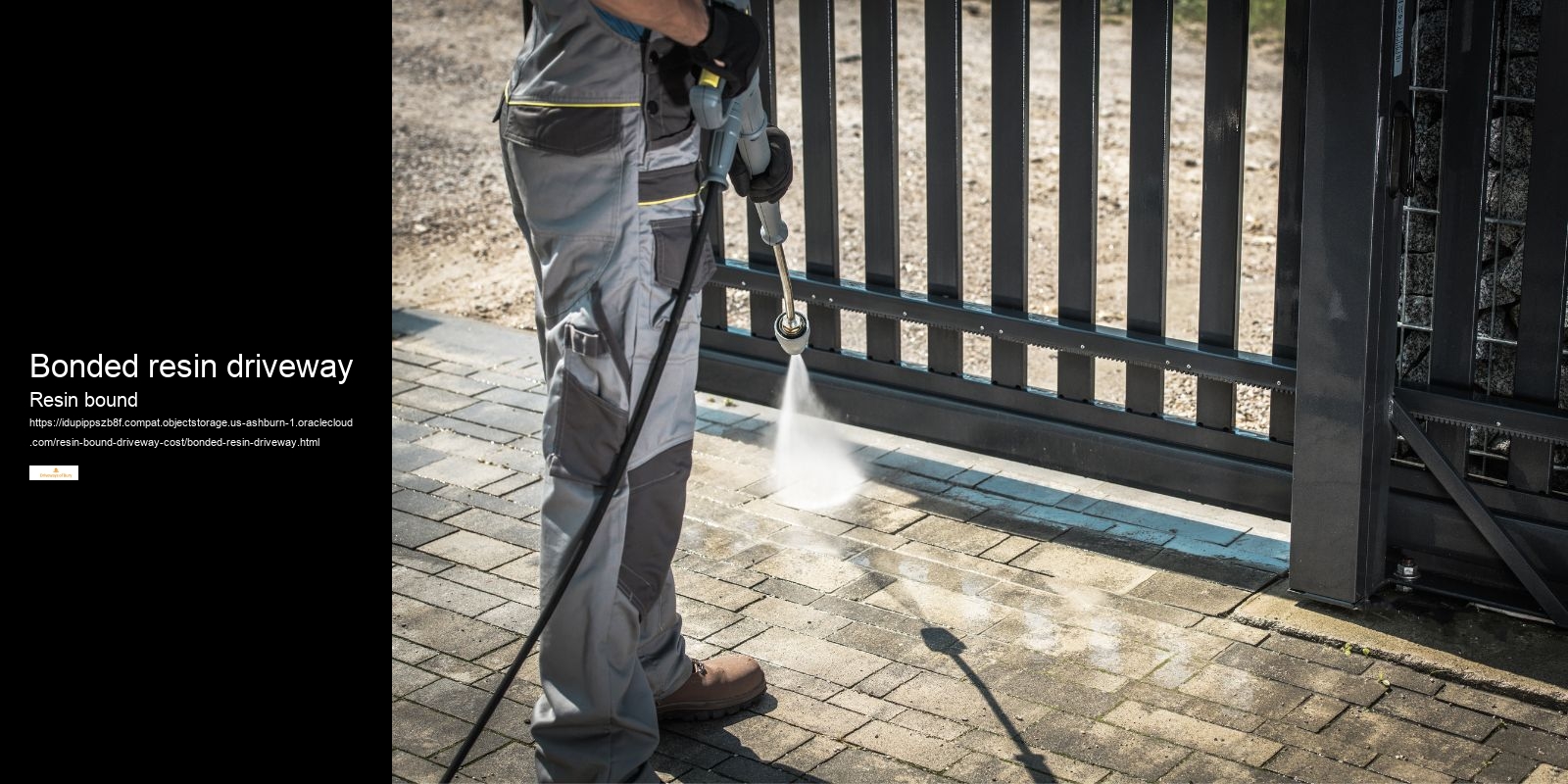 Bonded resin driveway