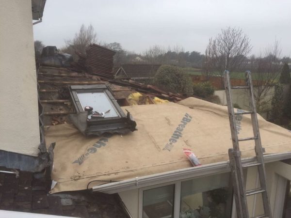 How do you ensure the safety of your workers during the roofing project in Dublin?